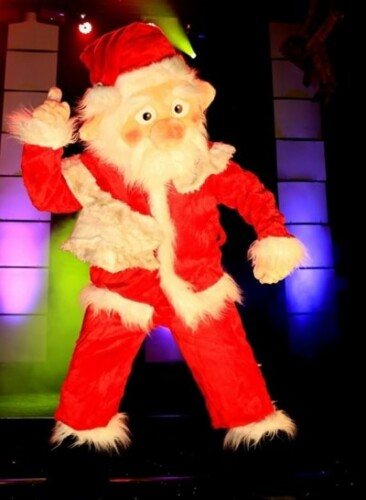 Stripper Jeffrey als kerstman