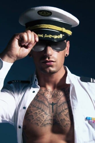 Stripper Marco als marinier
