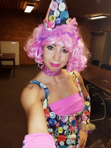 Clown striptease Michele