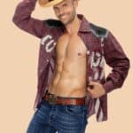 Stripper Kevin als cowboy