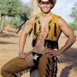 Cowboy striptease