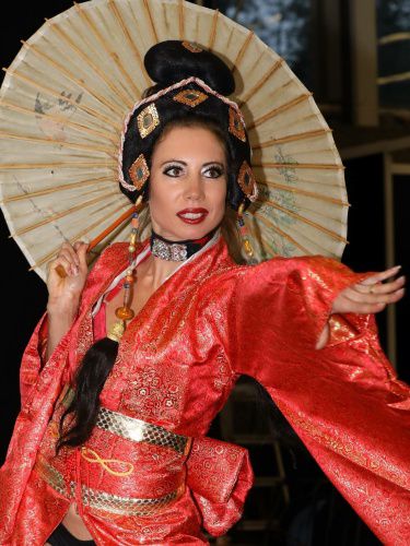 Geisha striptease show