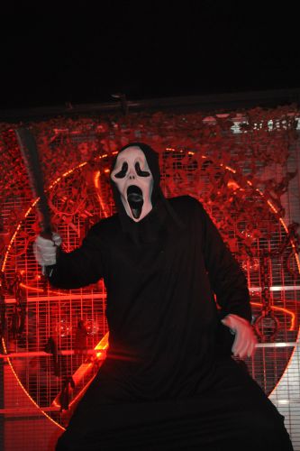 Halloween striptease act Scream