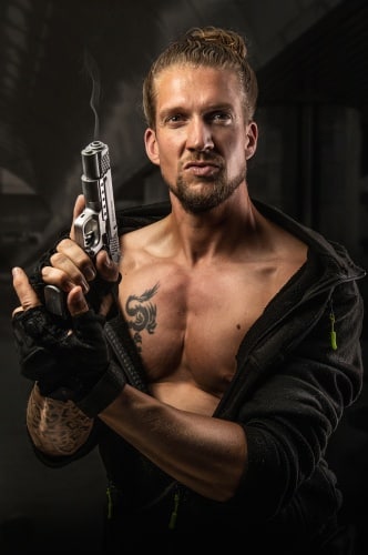 Sexy politie stripper Jay