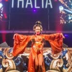 Striptease Michele als Geisha