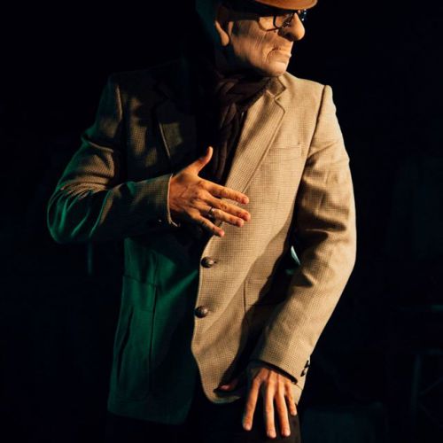 Komische striptease show